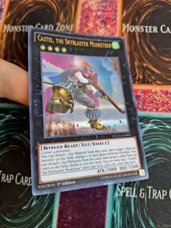 Yugioh Castel, the Skyblaster Musketeer DUSA-EN093 Ultra Rare 1st Edition NM - Image 2