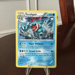 Feraligatr Phantom Forces 17/119 Cosmos Holo Rare Blister Promo Pokemon Card LP - Image 1