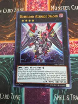 Yugioh Borreload eXcharge Dragon RIRA-EN039 Ultra Rare 1st Edition Near Mint - Image 1