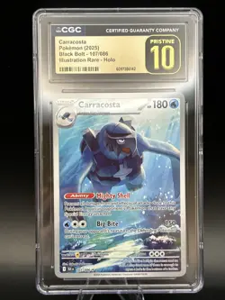 Carracosta 107/086 Illutstration Rare Pokemon 2025 CGC Pristine 10 - Image 1