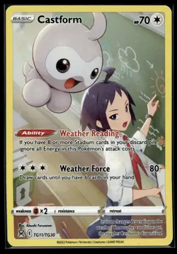 Holo Castform TG11/TG30 Ultra Rare Lost Origin Pokemon TCG - Image 1