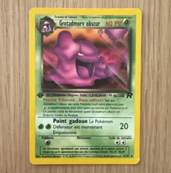 Pokemon Dark Muk 60 HP Rare Team Rocket 41/82 1st Edition Stage 1 French 1999 - Image 1