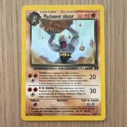 Pokemon Machokeur Obscur 60 HP Rare Team Rocket 40/82 Stage 1 French 2000 - Image 1