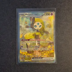 Pokemon Black Bolt Meloetta EX 167/086 Special Illustration Rare - Image 1