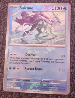 Suicune 024/131 Master Ball Pattern Prismatic Evolutions Holo Pokemon TCG NM - Image 1