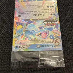 Pokemon Prismatic Evolutions Glaceon ex 026/131 Surprise Box Stamped Sealed - Image 3