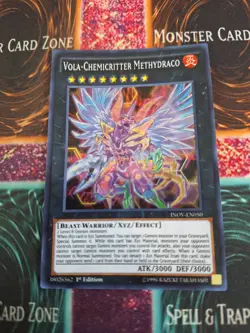 Yugioh Vola-Chemicritter Methydraco INOV-EN050 Super Rare 1st Edition Near Mint - Image 1