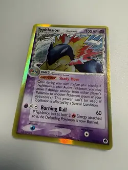 Pokemon TCG Typhlosion Holo Rare Card Delta Species 12/101 - Image 1