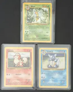 Pokemon German 1st Edition Base (Lot of 3) LP - Image 2