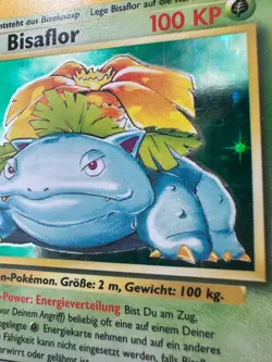 1999 German Pokemon Base Set Bisaflor / Venusaur Holo 15/102 WOTC Vintage - Image 2