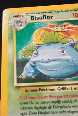 1999 German Pokemon Base Set Bisaflor / Venusaur Holo 15/102 WOTC Vintage - Image 3