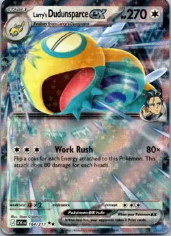 Larry's Dudunsparce ex 164/217 Double Rare ME: Ascended Heroes Pokemon Near Mint - Image 1