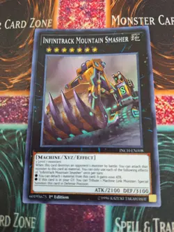 Yugioh Infinitrack Mountain Smasher INCH-EN008 Super Rare 1st Edition Near Mint - Image 1