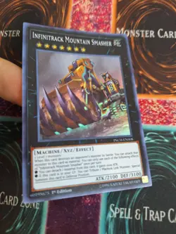 Yugioh Infinitrack Mountain Smasher INCH-EN008 Super Rare 1st Edition Near Mint - Image 2