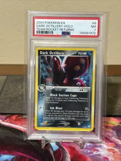 Dark Octillery 8/109 Pokemon EX Team Rocket Returns Holo Rare PSA 7 - Image 1