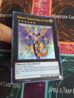 Yugioh Hieratic Dragon King of Atum DUPO-EN092 Ultra Rare 1st Edition Near Mint - Image 2