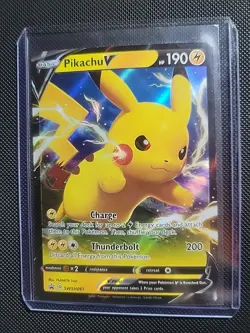 Pikachu V SWSH061 Sword Shield Tin Promo Pokemon Promo - Image 1