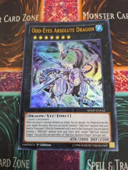 Yugioh Odd-Eyes Absolute Dragon SDMP-EN042 Ultra Rare 1st Edition Near Mint - Image 1