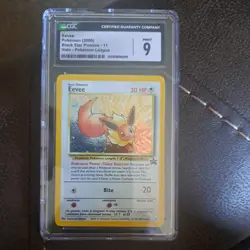 2000 Pokemon League Black Star Promo Holo Eevee #11 CGC 9 🔥 - Image 1