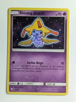Near Mint 2017 Pokemon Shining Legends Shining Jirachi 42/73 Shiny Holo Rare - Image 1