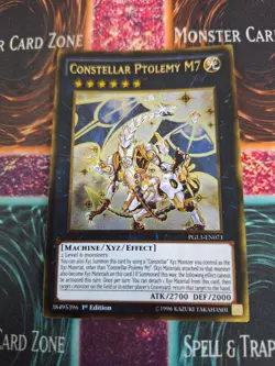 Yugioh Constellar Ptolemy M7 PGL3-EN071 Gold Rare 1st Edition Near Mint - Image 1