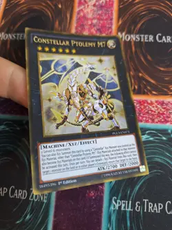 Yugioh Constellar Ptolemy M7 PGL3-EN071 Gold Rare 1st Edition Near Mint - Image 2