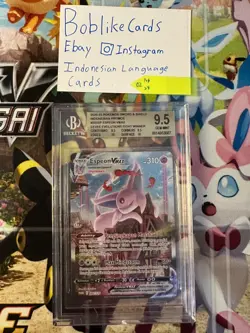 Pokemon TCG Indonesia Espeon Vmax Tournament promo Alt art BGS 9.5 - Image 1