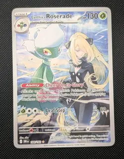 Pokemon TCG Cynthias Roserade - Illustration Rare - Destined Rivals - 184/182 NM - Image 1