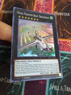 Yugioh Mecha Phantom Beast Dracossack INCH-EN051 Super Rare 1st Edition NM - Image 2