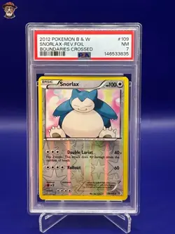 2012 Pokemon Boundaries Crossed - Snorlax Reverse Foil #109 - PSA 7 - Image 1
