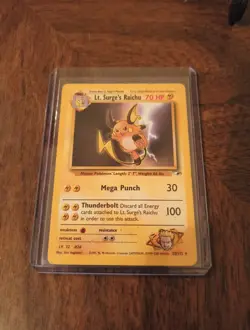 Vintage Pokemon Gym Heroes Lt. Surge's Raichu 28/132 Lightly Played - Image 1