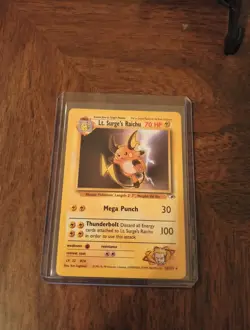 Vintage Pokemon Gym Heroes Lt. Surge's Raichu 28/132 Lightly Played - Image 3