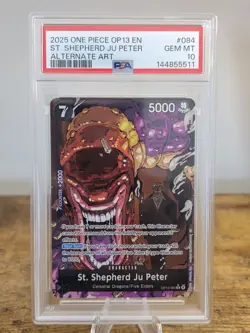 One Piece OP13 St. Shepherd Ju Peter Alternate Art PSA 10 - Image 1