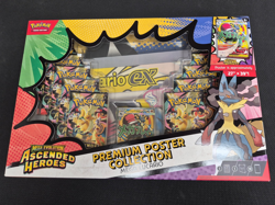 Pokemon TCG Ascended Heroes Premium Poster Collection Mega Lucario New - Image 1