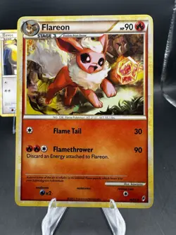 Pokemon Eevee 56/95 & Flareon 44/95 Call of Legends 2011 VINTAGE LP - Image 2