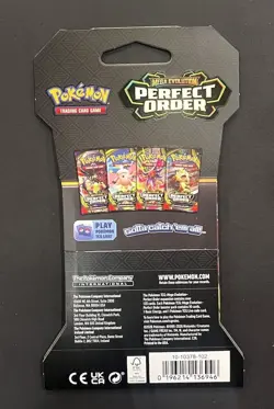 Pokemon Perfect Order Booster Pack Sleeved Meowth Art Sealed - Image 2