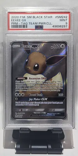 🔥2020 Pokemon EEVEE GX Black Star Promo #SM242 EEVEE GX PSA 9 MINT - Image 3