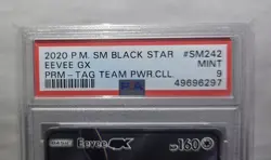 🔥2020 Pokemon EEVEE GX Black Star Promo #SM242 EEVEE GX PSA 9 MINT - Image 4