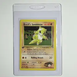 Pokemon Gym Heroes Brock’s Sandshrew 1st Edition 71/132 - Pack Fresh! - Image 1