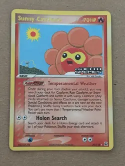 Sunny Castform Pokemon TCG Delta Species 31/113 Stamped Reverse Holo - Image 1