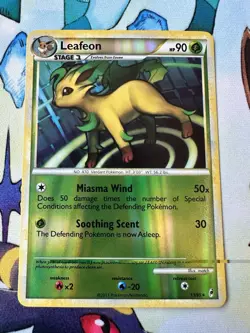 Pokemon TCG: Leafeon #13/95 - HGSS Call of Legends Reverse Holo Rare. NM - Image 1