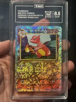 Pokemon TCG Charmeleon Reverse Holo 37/110 Legendary Collection TAG 8.5 NM MT+ - Image 1