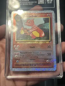 Pokemon TCG Charmeleon Reverse Holo 37/110 Legendary Collection TAG 8.5 NM MT+ - Image 2