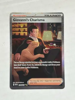 Pokemon 151 "Giovanni's Charisma" 204/165 / Special Illustration Rare / NM - Image 1
