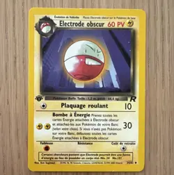 Pokemon Electrode Obscur 60 HP Rare Team Rocket 34/82 Stage 1 French 2000 - Image 1
