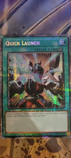 PRE-SALE YUGIOH x1 RA05-EN062 QUICK LAUNCH - STARLIGHT RARE 1st EDITION - Image 1