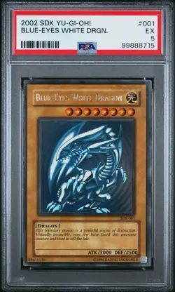 Blue-Eyes White Dragon SDK-001 PSA 5 - Image 1