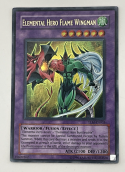 Yugioh! Elemental Hero Flame Wingman - TLM-EN035 - Ultra Rare Unlimited - LP - Image 1