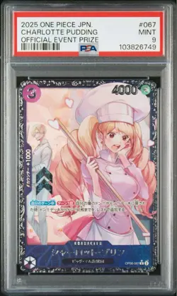 One Piece Charlotte Pudding PSA 9 Card 2025 Collectible Non-Mint - Image 1