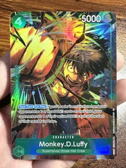 Monkey.D.Luffy PRB02-005 SR Foil Alt Art English NM One Piece CCG - Image 1